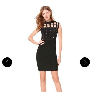 Bebe black bandage dress XXS